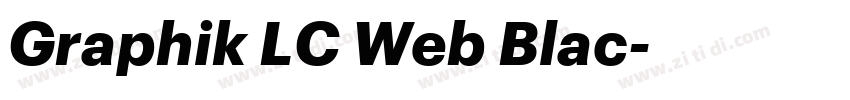 Graphik LC Web Blac字体转换